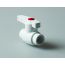 Кран шаровой 40 стандартнопроходной полипропиленовый PPR белый PRO AQUA PA44014