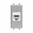 Компьютерная розетка RJ-45 без шторки модульная, кат.6, "Avanti", "Закаленная сталь", 1 модуль Компьютерная розетка RJ-45 без шторки модульная, кат.6, "Avanti", "Закаленная сталь", 1 модуль