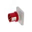 Вилка встраиваемая 16A/400V/3P+E/IP44, фланец 86x86 INPIN CA813