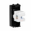 Компьютерная розетка RJ-45 без шторки модульная, кат.6, "Avanti", "Черный квадрат", 1 модуль Компьютерная розетка RJ-45 без шторки модульная, кат.6, "Avanti", "Черный квадрат", 1 модуль