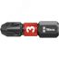Бита ударная 851/1 IMP DC Impaktor PH алмазное покрытие хвостовик 1/4 C 6.3 PH 3 x 25 мм WERA WE-057617