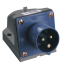 Вилка стационарная ССИ-513 2P+PE 16А 200-250В IP44 IEK