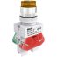 Кнопка желтая ABLFP 22мм LED 220В ВK-22 SE (Dekraft) 25028DEK