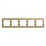 GLOSSA Рамка горизонтальная 5 постов титан SE (Systeme) GSL000405