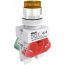 Кнопка желтая ABLFP 22мм LED 220В ВK-22 SE (Dekraft) 25028DEK