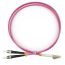 Шнур оптический duplex 1,5м LC-ST 50/125 мм OM4 LSZH Cabeus FOP-50-OM4-LC-ST-1,5m