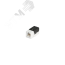 Модуль Keystone Cat 6а RJ45/8P8C для FT-TOOL неэкранированный белый NIKOMAX/NIKOLAN NMC-KJUA2-FT-WT