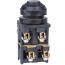 Выключатель кнопочный КЕ-082 У2 исп.1, черный, 4з, цилиндр, IP54, 10А, 660В Электротехник ET529351