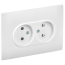 SKANDY Розетка 2-местная без заземления без защитных шторок 10А в сборе SK-R10W арктический белый IEK SKANDY Розетка 2-местная без заземления без защитных шторок 10А в сборе SK-R10W арктический белый IEK