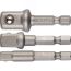 Набор адаптеров ''ЭКСПЕРТ'' для торцовых головок, E1/4'' - 1/4'', E1/4'' - 3/8'', E1/4'' - 1/2'', 3 предмета ЗУБР 26756-H3