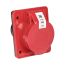 Розетка кабельная 16А 3Р+Е IP44 скрытая 380В 414 EKF ps-414-16-380