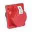 Розетка кабельная 16А 3Р+Е IP44 скрытая 380В 414 EKF ps-414-16-380