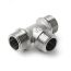 Тройник латунный резьбовой, Н 3/4 PRO AQUA 03-m20-m20-m20x