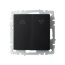 BRITE Выключатель жалюзи 10А ВС10-1-5-БрЧ черный IEK BRITE Выключатель жалюзи 10А ВС10-1-5-БрЧ черный IEK