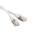 Патч-корд F/UTP экранированный категория 5е LSZH белый (1м) Hyperline 230089