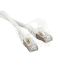 Патч-корд F/UTP экранированный категория 5е LSZH белый (1м) Hyperline 230089