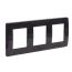 Рамка на 2+2+2 модуля (трехместная), черная