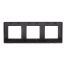 Рамка на 2+2+2 модуля (трехместная), черная