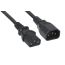 Кабель питания монитор-компьютер IEC 320 C13 - IEC 320 C14 (3x1.0). 3 м Cabeus PC-189-VDE-1.0-3M