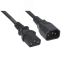 Кабель питания монитор-компьютер IEC 320 C13 - IEC 320 C14 (3x1.0). 3 м Cabeus PC-189-VDE-1.0-3M