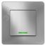 BLANCA скрытой установки одноклавишный выключатель (cх.1) с подсв., 10A, 250B, алюминий SE (Systeme) BLNVS010113