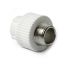 Муфта комбинированная 32 х 1' НР полипропиленовая PPR белый PRO AQUA PA23018P
