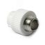Муфта комбинированная 32 х 1' НР полипропиленовая PPR белый PRO AQUA PA23018P