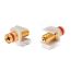 Вставка Keystone Jack коннектор Binding Post (красный) ROHS белая Hyperline 248123