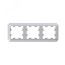 ATLASDESIGN ANTIQUE 3-постовая рамка, универсальная, АЛЮМИНИЙ SE (Systeme) ATN100303