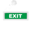 Оповещатель световой Молния-12 EXIT зеленый фон Вистл ц131238