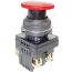 Выключатель кнопочный КЕ-201 У2 исп.5, красный, 1р, гриб с фиксацией, IP54, 10А, 660В Электротехник ET561487