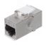 Адаптер проходной RJ45-RJ45 (8p8c), категория 6a, экранированный Cabeus CA-8p8c-C6a-SH