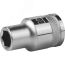 Торцовая головка ''INDUSTRIE QUALITAT'', Cr-V, FLANK, хромосатинированная, 1/2'', 25 мм KRAFTOOL 27805-25