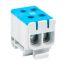 Клемма силовая вводная двойная КСВ 16-50 кв мм. синяя EKF plc-kvs2-16-50-blue