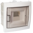 Щит распределительный встраиваемый КНС -4Д 4М  пластиковый белый прозрачная дверь БелТИЗ КНС-4Д