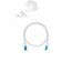 Патч-корд U/UTP 4 пары Cat 6 2хRJ45/8P8C T568B 7х0205мм LSZH белый 03м NIKOMAX/NIKOLAN NMC-PC4UE55B-003-C-WT