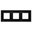 Рамка "Avanti", "Черный матовый", 3 поста (6 мод.)