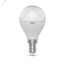Лампа светодиодная LED 7 Вт 470 лм 3000-6500К AC180-240В E14 шар P45 измененяемая цветовая температура Basic Gauss 1053147