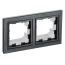 BRITE Рамка 2-местная IP44 РУ-2-БрЧ-44 черный IEK