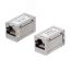 Адаптер проходной RJ45-RJ45 (8p8c), категория 5е, экранированный Cabeus CA-8p8c-C5e-SH