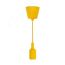 Патрон E27 силиконовый со шнуром 1 м желтый REXANT 11-8889