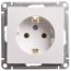 W59 Розетка с заземлением без шторок, 16А, механизм, белый SE (Systeme) RS16-154-1-86