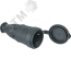 Розетка Navigator 61 369 NCA-SKR01-16A-E-IP44-BL переносная с заземлением черная каучук Navigator Group 61369