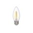 Лампа сетодиодная декоративная LED 8w E27 3000K свеча прозрачная филамент 230/50 JazzWay 5020726