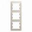 GLOSSA рамка 3-постовая вертикальная молочный SE (Systeme) GSL000907