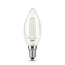 Лампа светодиодная филаментная LED 5 Вт 420 лм 2700К AC185-265В E14 свеча теплая Black Filament Gauss 103801105