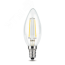 Лампа светодиодная филаментная LED 5 Вт 420 лм 2700К AC185-265В E14 свеча теплая Black Filament Gauss 103801105