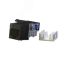 Вставка Keystone Jack RJ-45(8P8C) категория 6 черная Hyperline KJ9-8P8C-C6-90-BK
