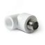 Угольник 32 х 1/2' НР полипропиленовый, белый PRO AQUA PA27015