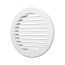 Решетка вентиляционная круглая D161 вытяжная, из ABS пластика, с фланцем D125 ERA 12РК